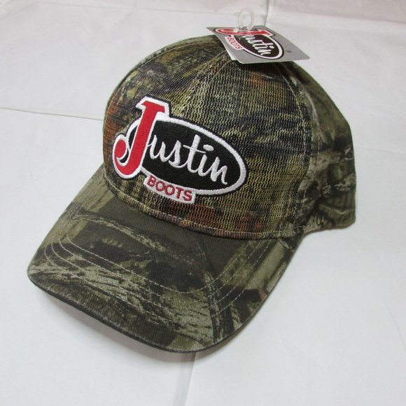 Justin Boots Accessories Nwt Justin Boots Mossy Oak Camo Meshback